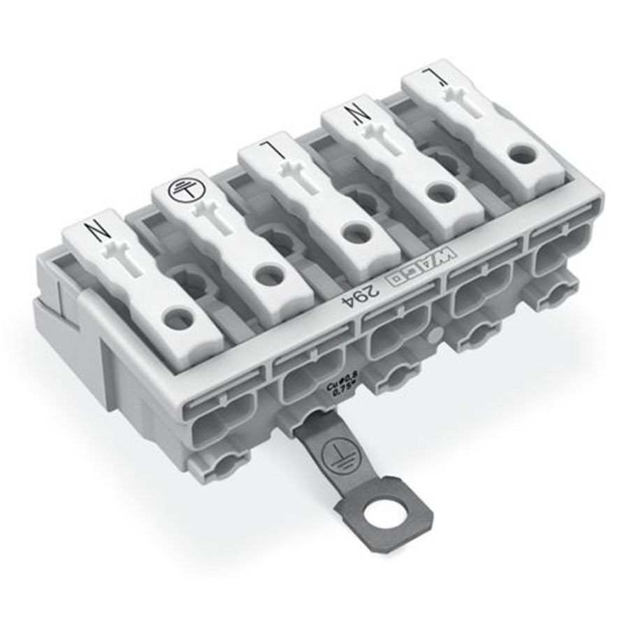 Kroonklem Drukknop extern PE-schroefcontact 294-4425 VVE=250