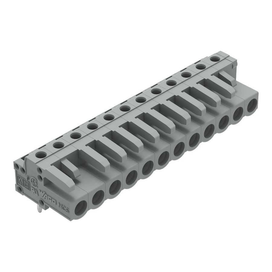 THT FE steker HA raster 5mm grijs 232-242 VVE=25