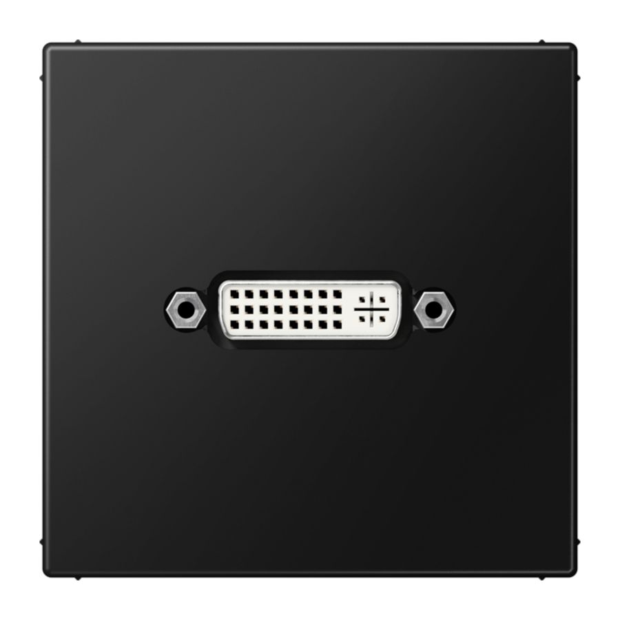Afdekking matzwart voor 1xDVI LS990