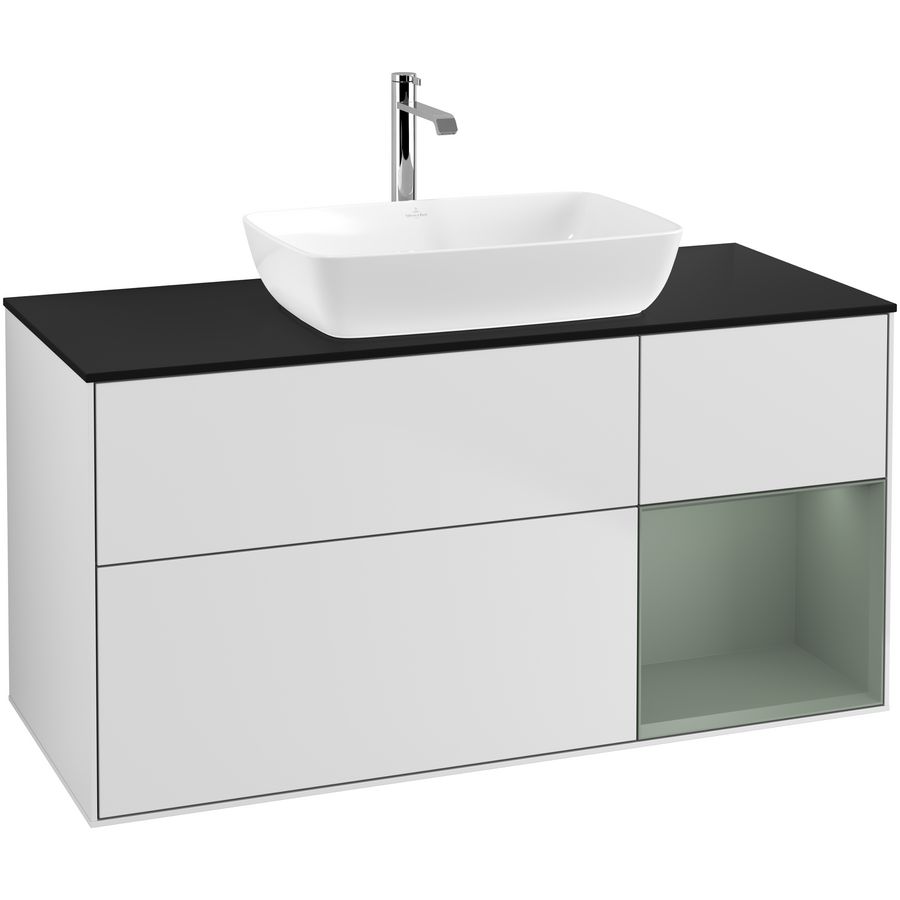 Wastafelonderkast Finion 1200x603x501mm White Matt Lacquer G832GMMT