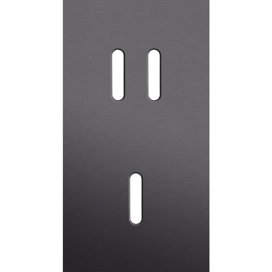 Tweevoudige afdekpl. verticaal 71mm centerafstand een tweevo