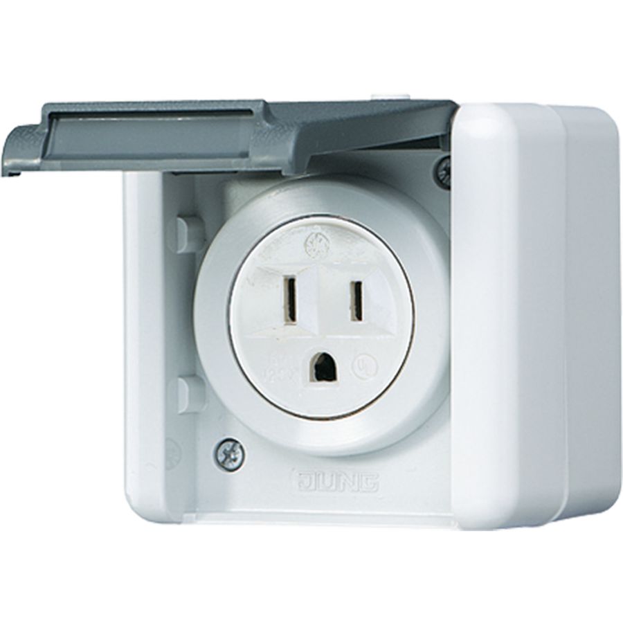 Wandcontactdoos WG800 US-Nema 15A m.onderkast