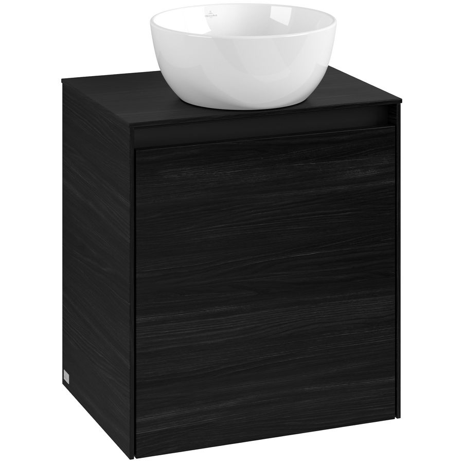 Wastafelonderkast Collaro 500x548x380mm Black Oak C14900AB