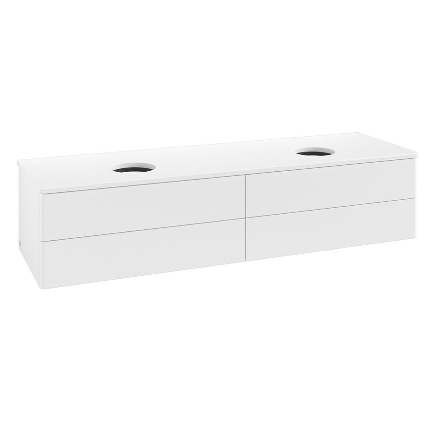Wastafelonderkast Antao 1600x360x500mm White Matt Lacquer K28010MT