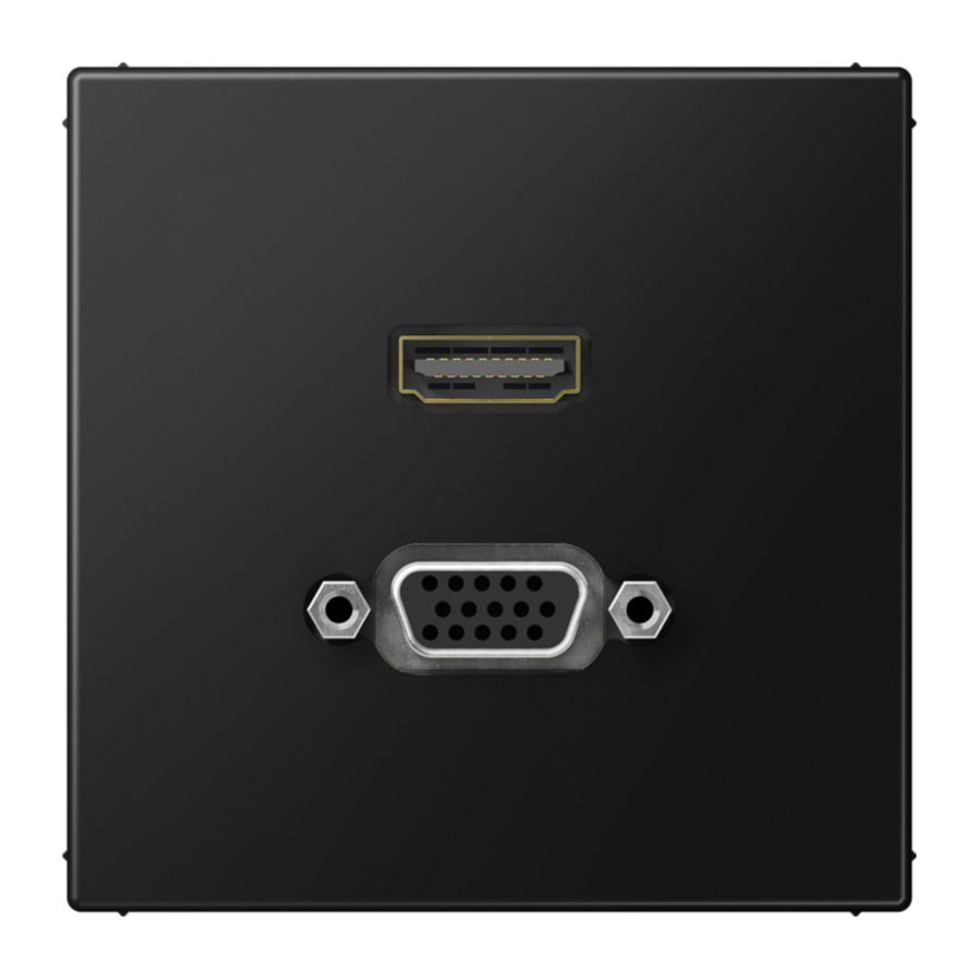 Afdekking matzwart voor HDMI/VGA LS990