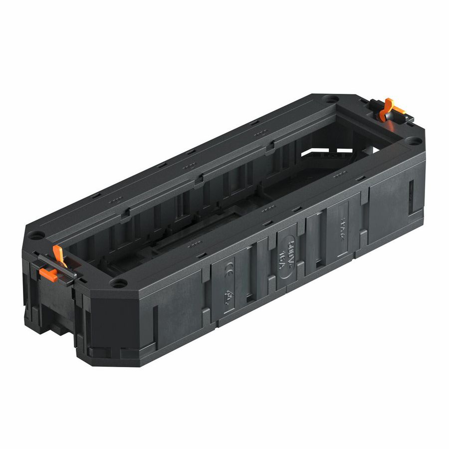 Universele drager Voor 4x Module 45 208x76x40 polyamid zwart