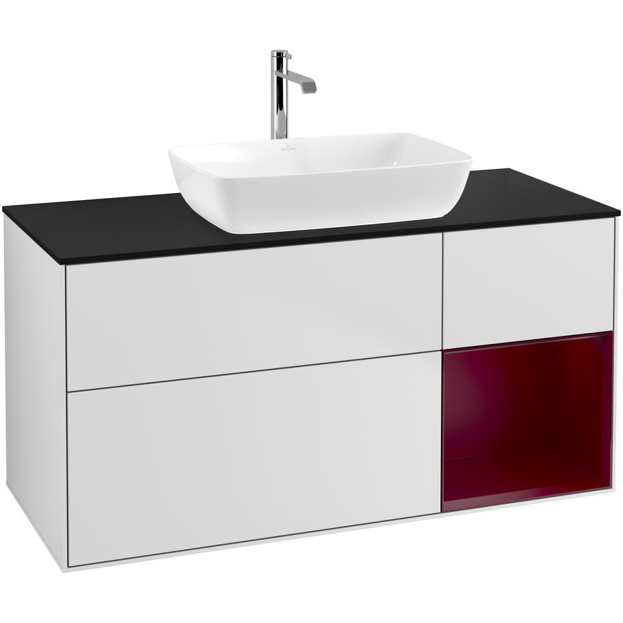 Wastafelonderkast Finion 1200x603x501mm White Matt Lacquer G832HBMT