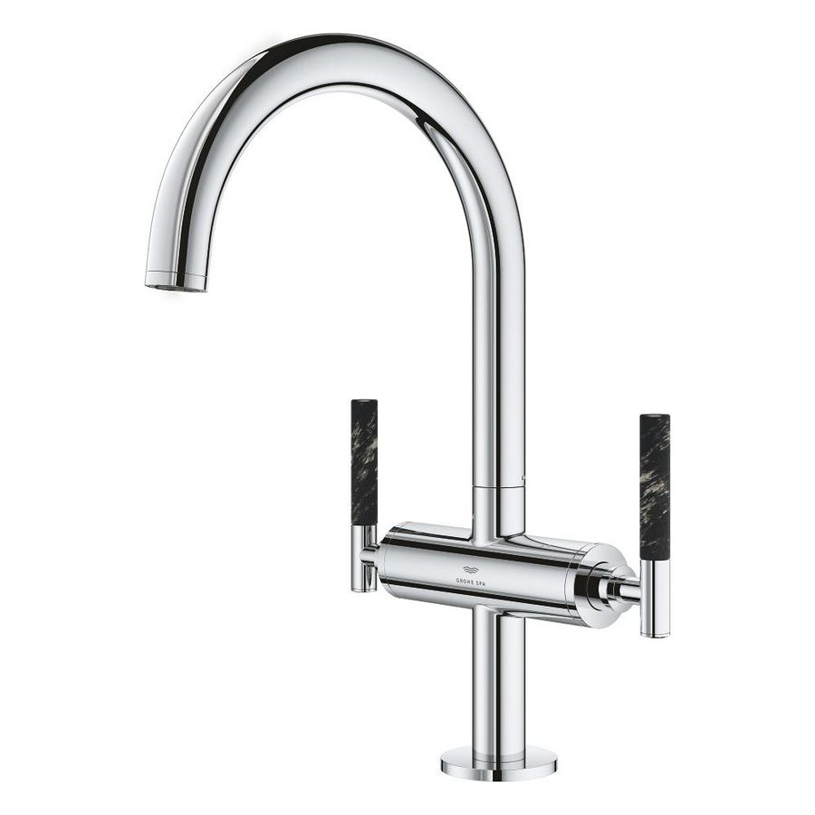 Atrio wastafelmengkraan L-size, geen grepen, gladde body chroom (Spa colors coll.)