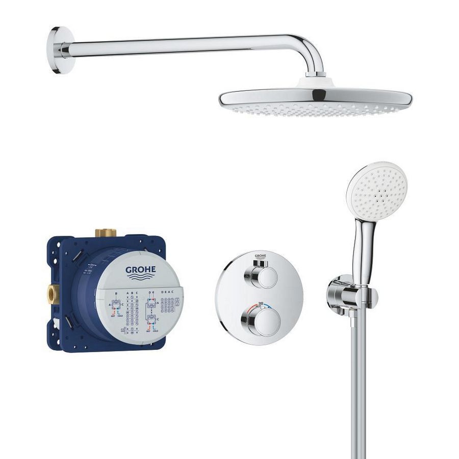 Grohtherm Perfect inbouw shower set met Tempesta 250 (prof)