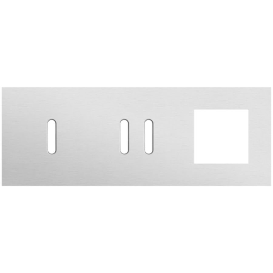 Afdekplaat 3-voud horiz. 71mm centerafst. 155-56723