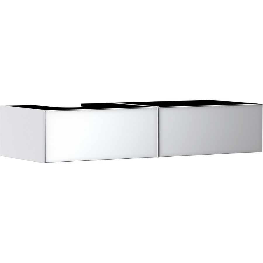 Badmeubel Xevolos E mat wit 1370/550 2L waskom/gesl. LI. Metallic White