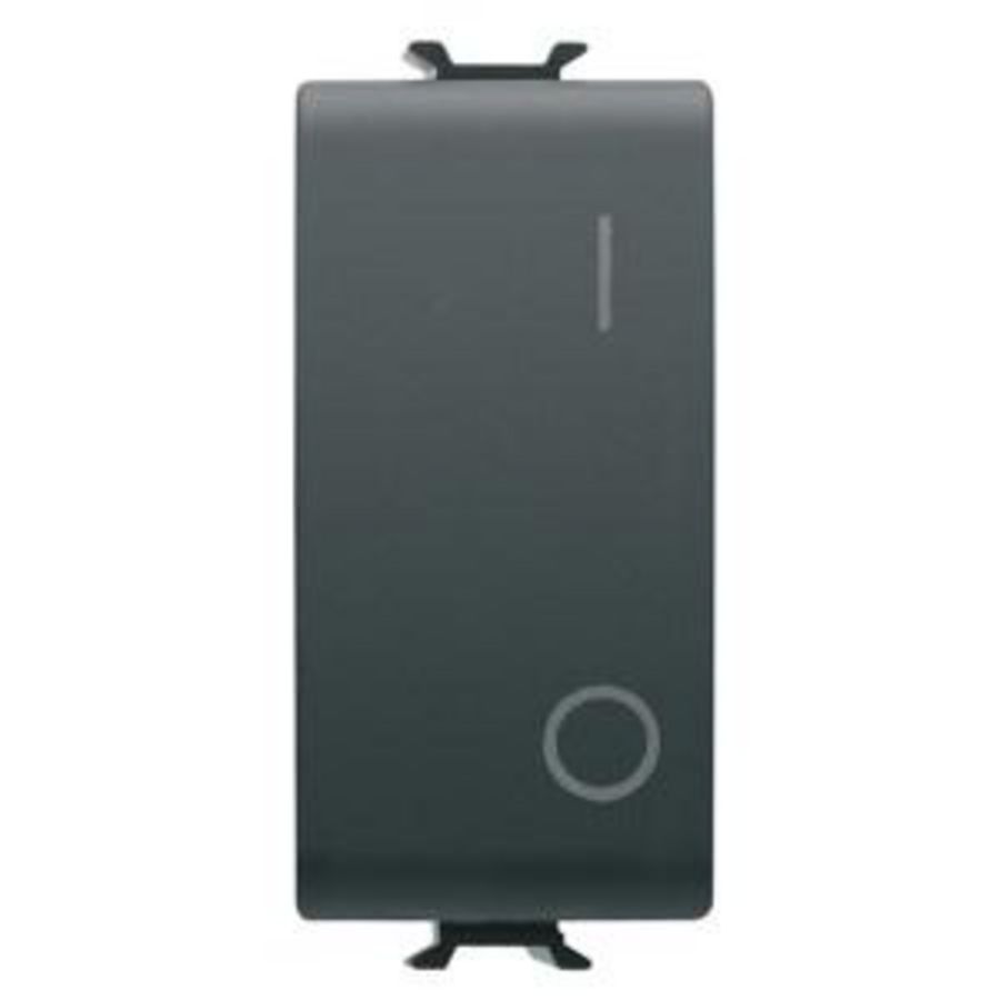 EENWEGSCHAK. 2P 250 Vac-16 AX-NEUTRALE KNOP-SYMBOO VVE=12