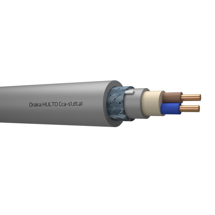 Haspel a 500m. HULTO Cca 0,6/1kV gy# 2x1,5/1,5mm²