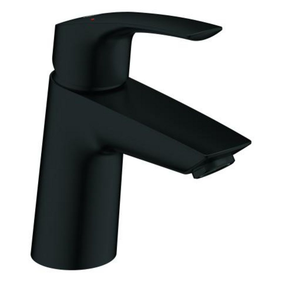 Eurosmart S-Size wastafelmengkraan push Open Matte Black (mat zwart) (prof)