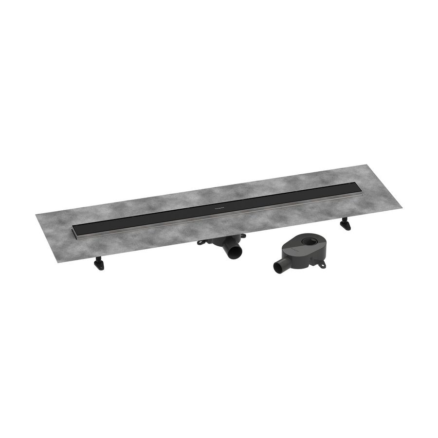 Douchegoot RainDrain Go compl.set 1000 mat zwart