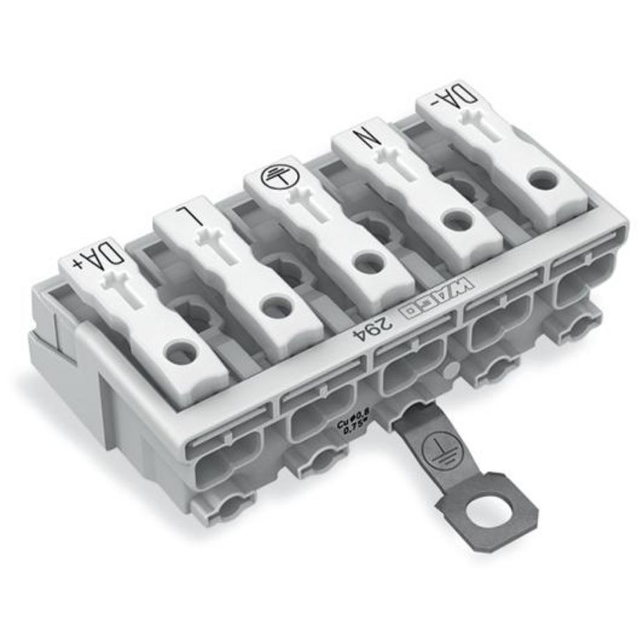 Kroonklem Drukknop extern PE-schroefcontact 294-4475 VVE=250