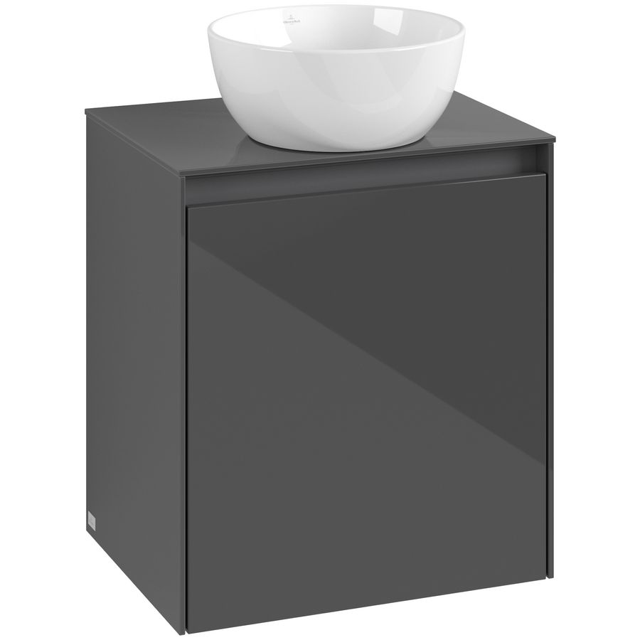 Wastafelonderkast Collaro 500x548x380mm Glossy Grey C14800FP