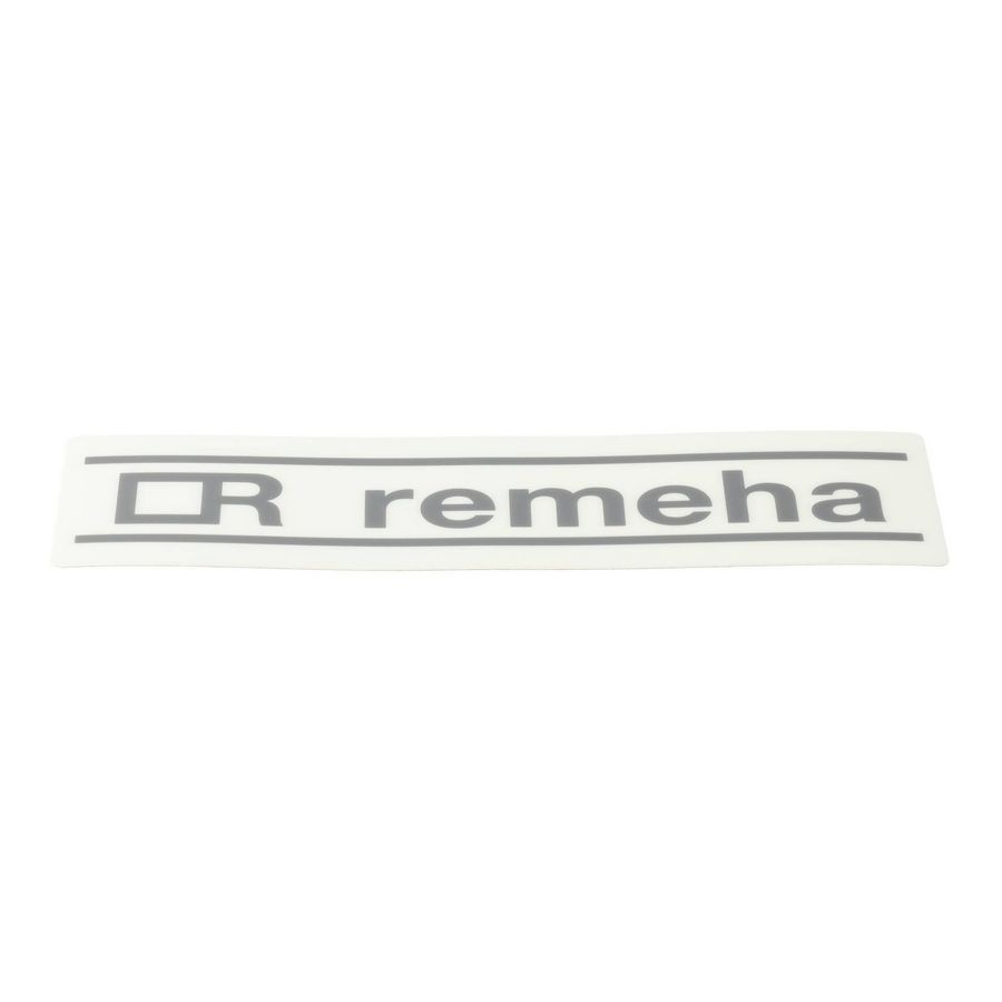 Remeha logo 200 mm tbv Mercuria Ace H en E