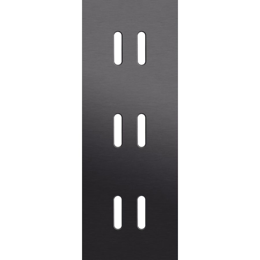 Drievoudige afdekpl. verticaal 71mm centerafstand drie tweev