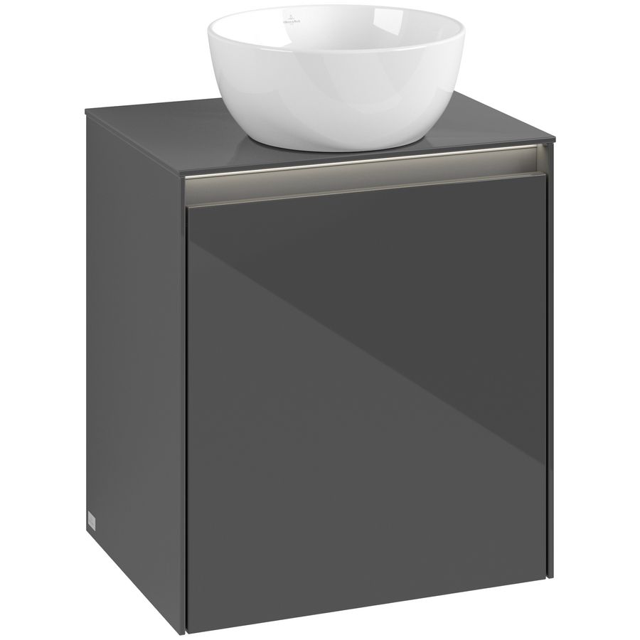 Wastafelonderkast Collaro 500x548x380mm Glossy Grey C148B0FP