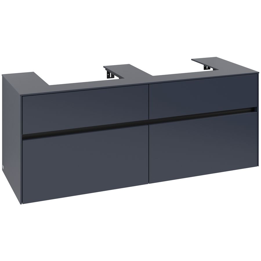 Wastafelonderkast Collaro 1400x548x500mm Marine Blue C076B0VQ
