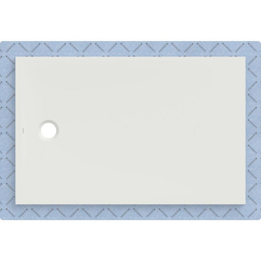 Douchevloer CleanFloor30 geïntegreerd met afdichtingsvlies wit: 140x90cm