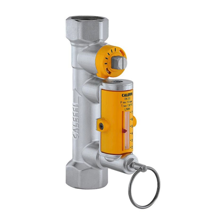 Solar strangregelventiel met debietmeter 3/4" 7-28l/min.