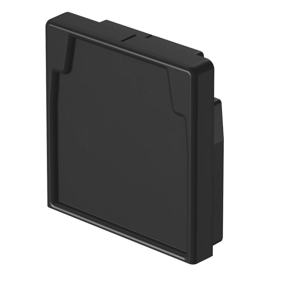 Eindkap kabelkanaal 60x60mm thermopl. RAL9011 VVE=5