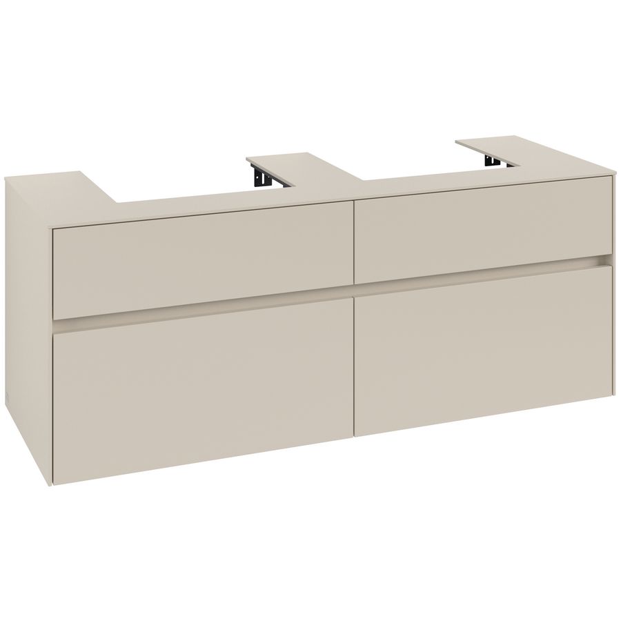 Wastafelonderkast Collaro 1400x548x500mm Cashmere Grey C076B0VN