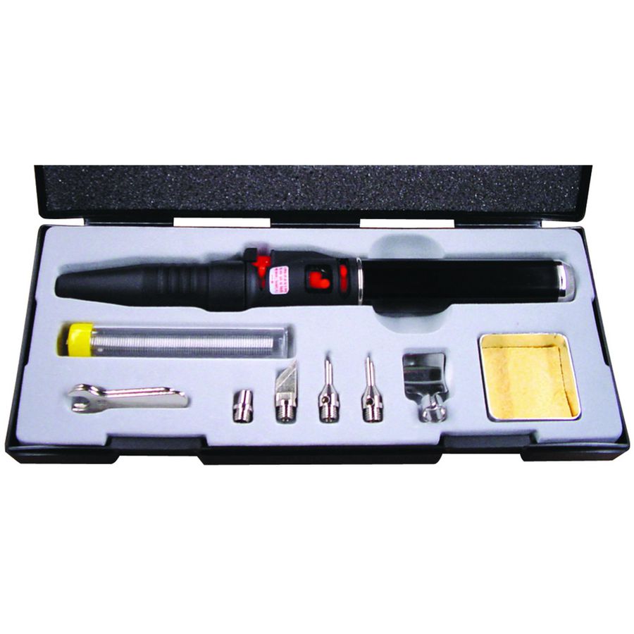 Complete gassoldeer set met toebehoren met piezo ontsteker