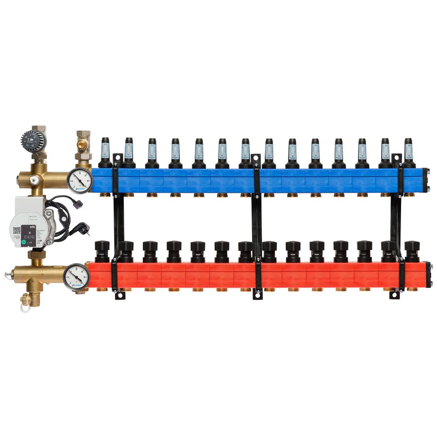Vloerverw.verdeler 4801 E-pomp BA. 10-145l/u 14-groeps