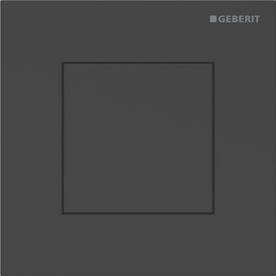 Urinoirsturing pneumatisch type 40 bedieningsplaat SQUARE: mat zwart/easy to-clean
