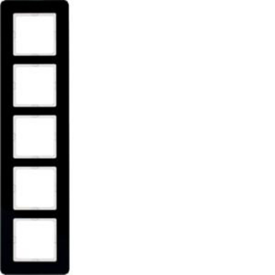 Afdekraam 5-v berker Q.7 Glas zwart