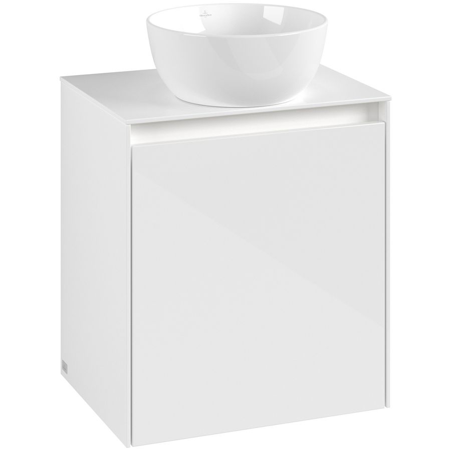 Wastafelonderkast Collaro 500x548x380mm Glossy White C148B0DH
