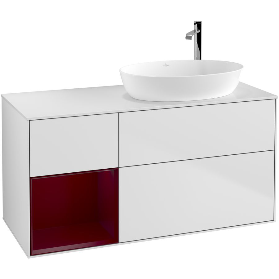 Wastafelonderkast Finion 1200x603x501mm White Matt Lacquer G921HBMT