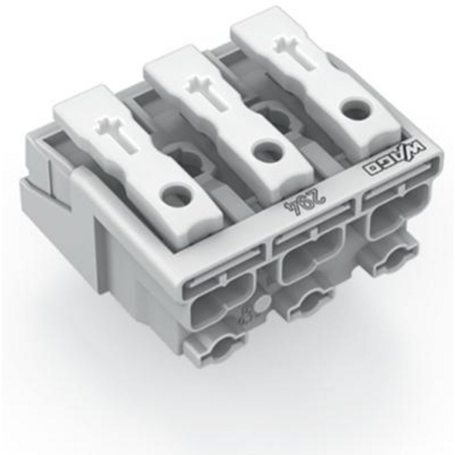 Kroonklem Drukknop extern z. PE-contact wit 294-5003 VVE=500