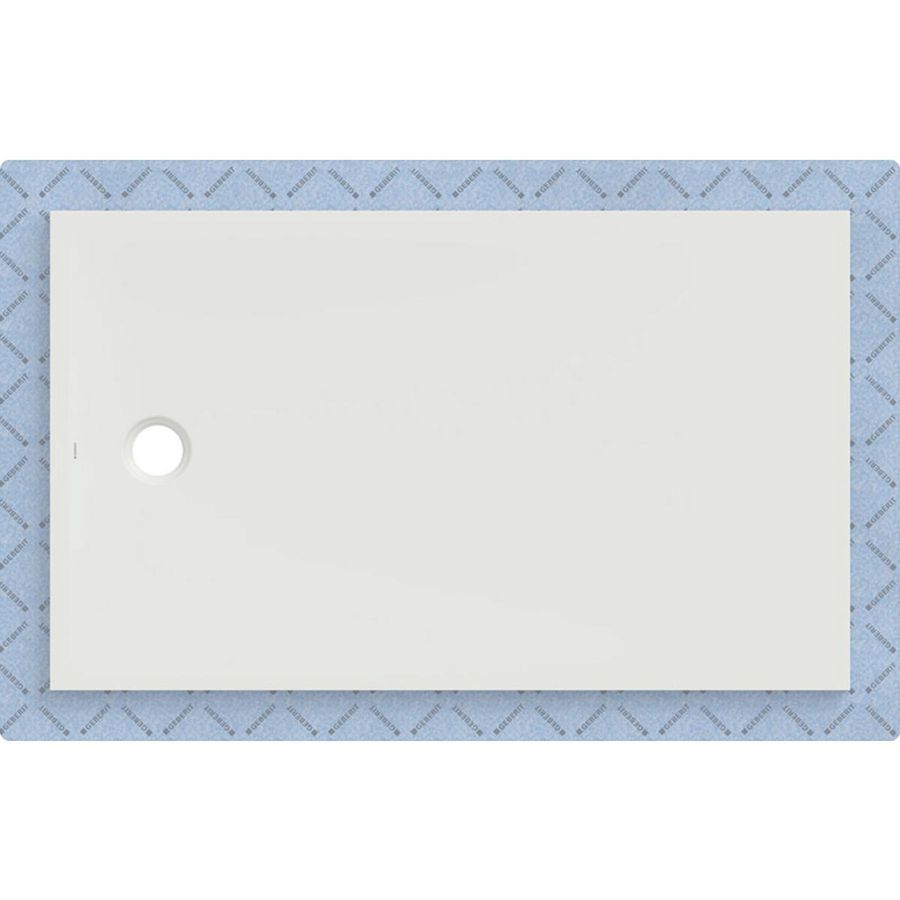 Douchevloer CleanFloor30 geïntegreerd met afdichtingsvlies wit: 150x90cm