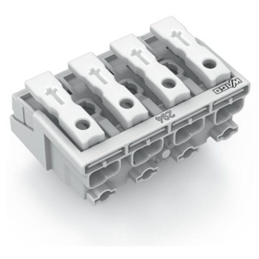 Kroonklem Drukknop extern z. PE-contact wit 294-5004 VVE=500