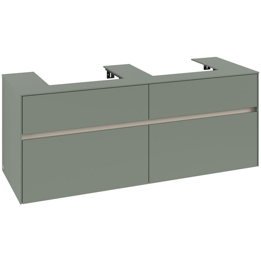 Wastafelonderkast Collaro 1400x548x500mm Soft Green C076B0AF
