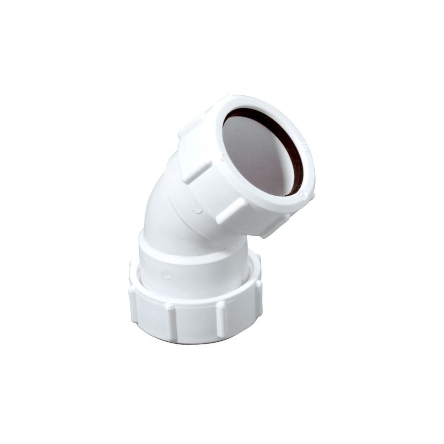 Dubbele mof PP wit 40mm 2xknel McAlpine