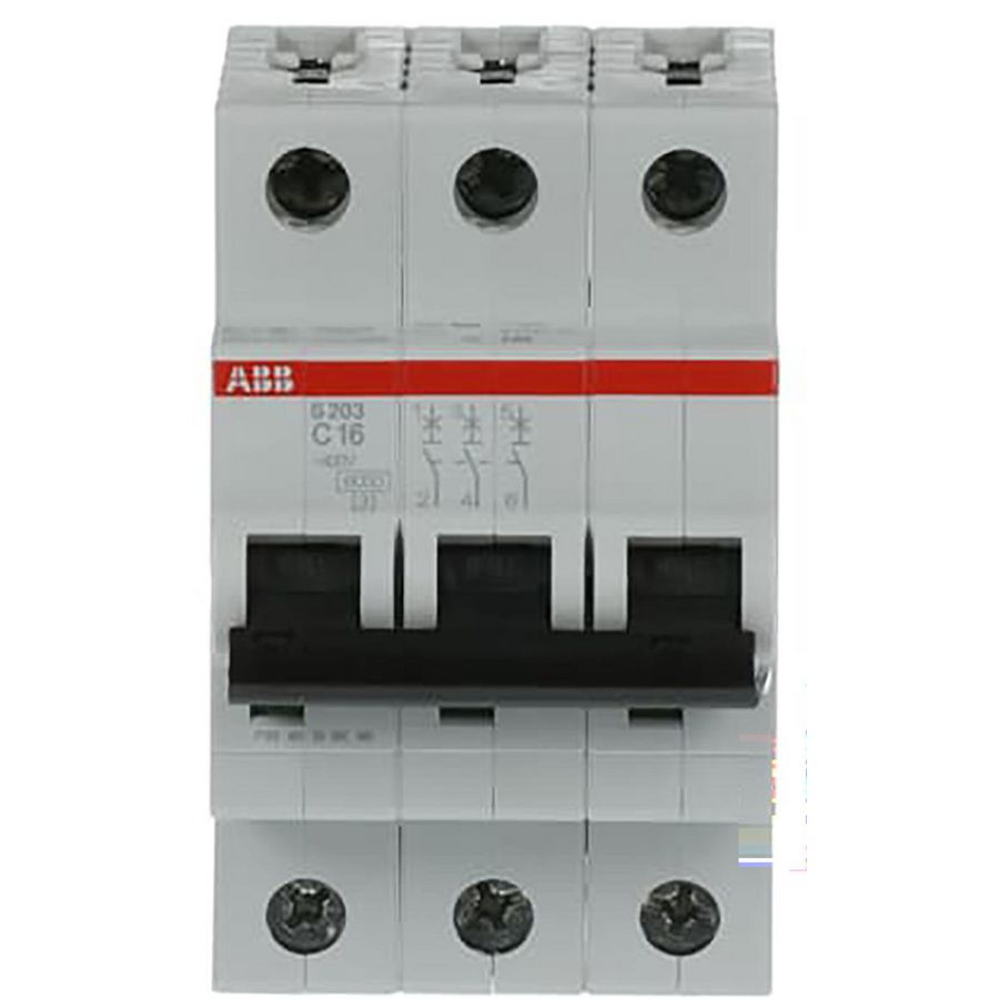 Installatieautomaat 6kA 3-polig C-karakteristiek 16A