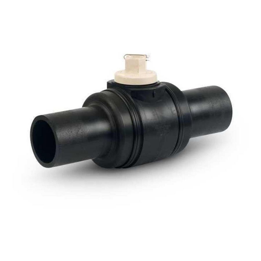 PE-Kogelkraan 125-125mm PE100