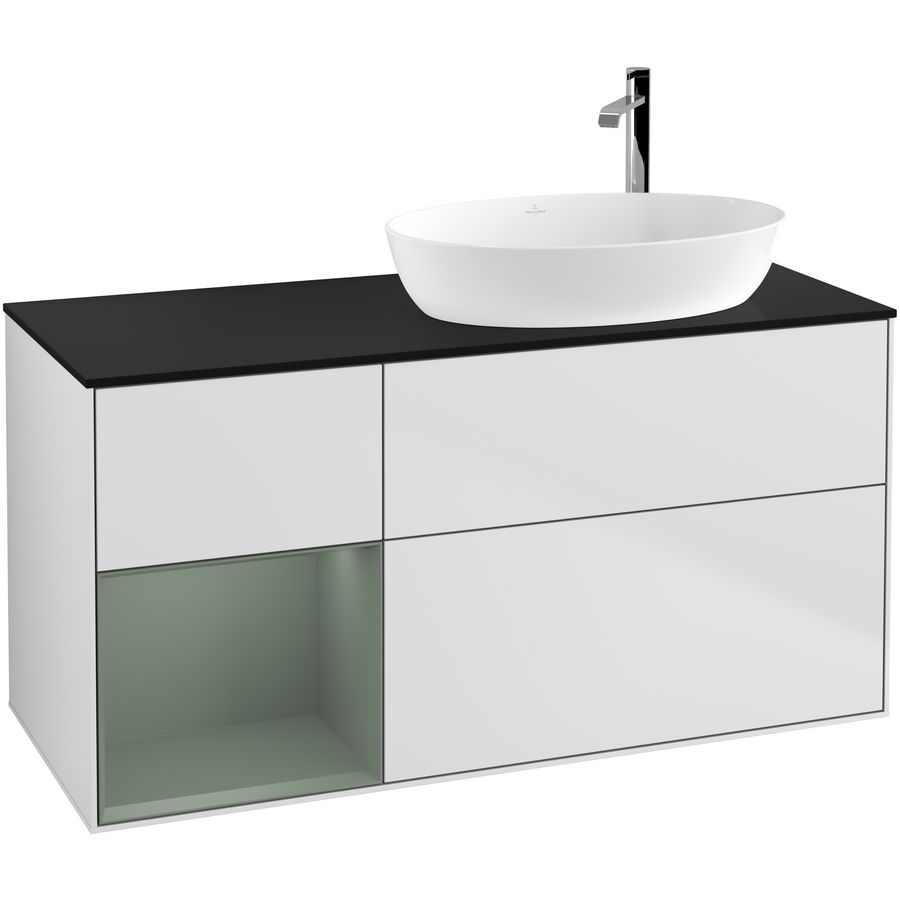 Wastafelonderkast Finion 1200x603x501mm White Matt Lacquer G922GMMT