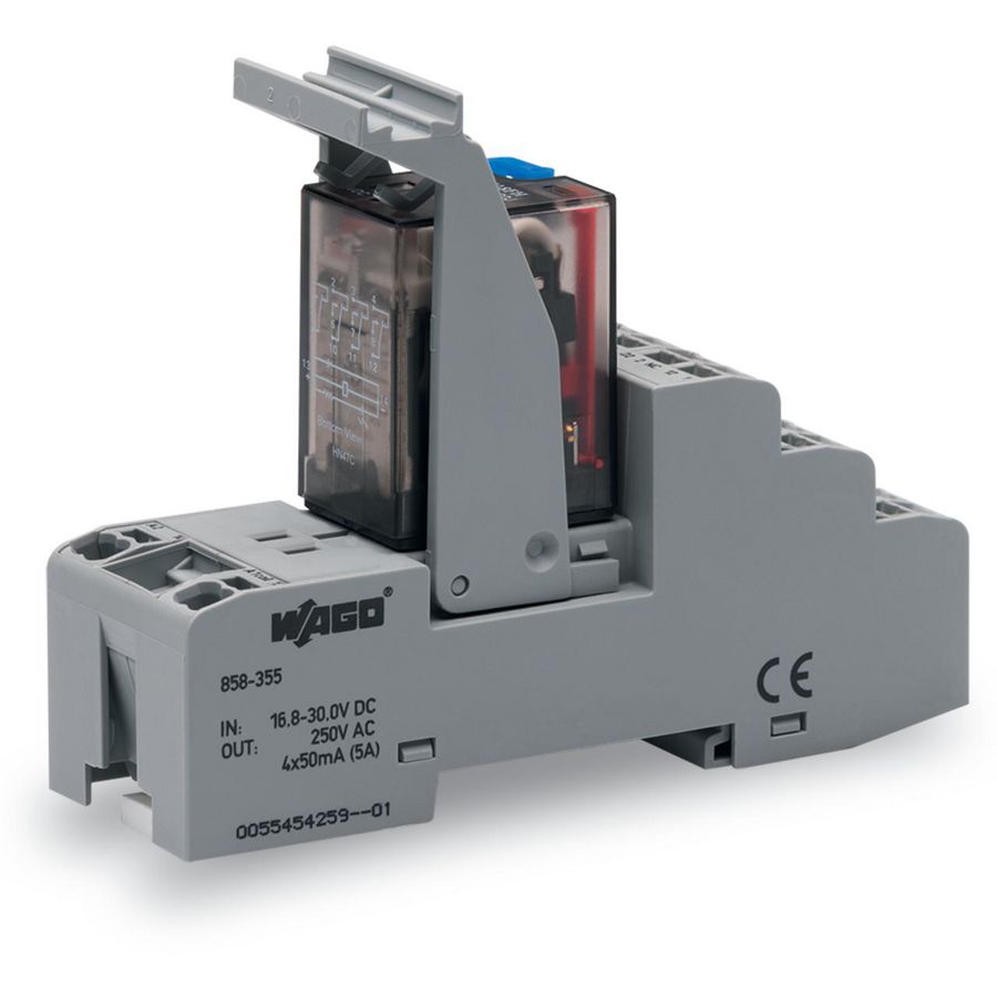 Relaismodule DC 24V 4 wisselcontacten 858-355 VVE=5