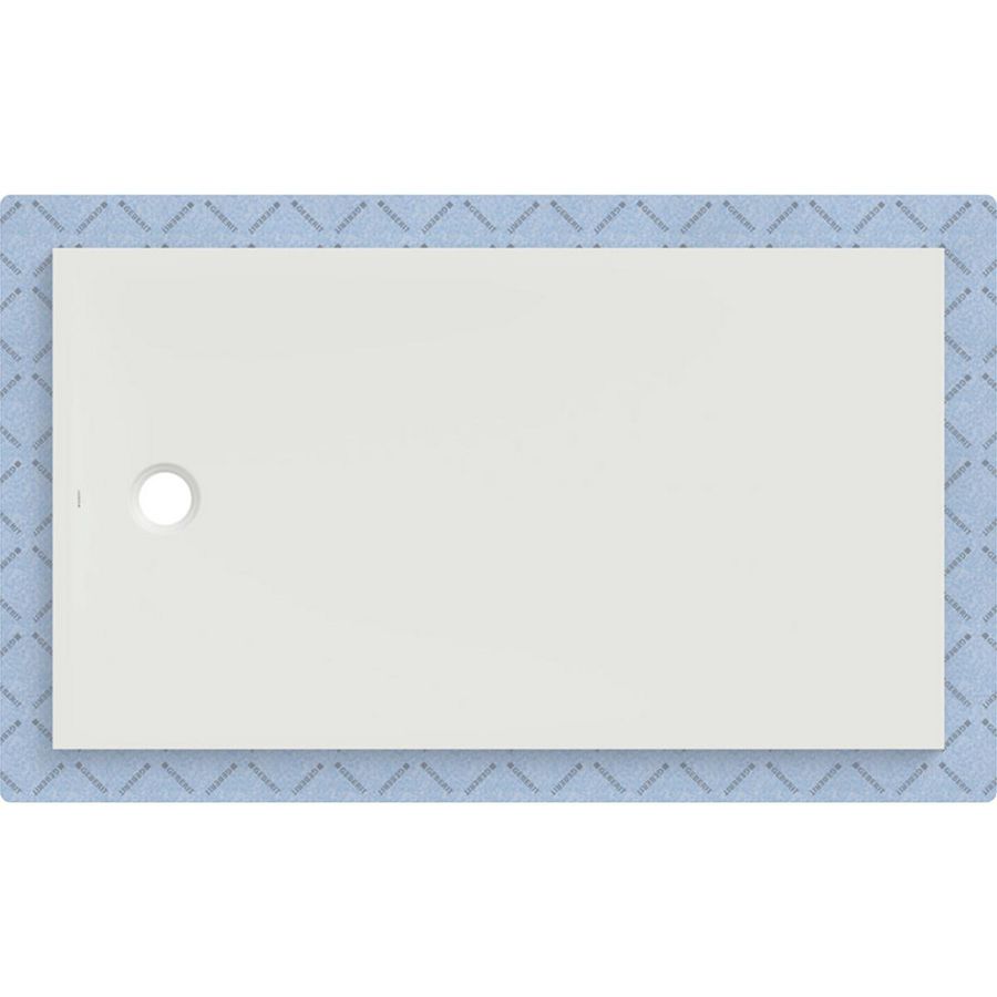 Douchevloer CleanFloor30 geïntegreerd met afdichtingsvlies wit: 160x90cm