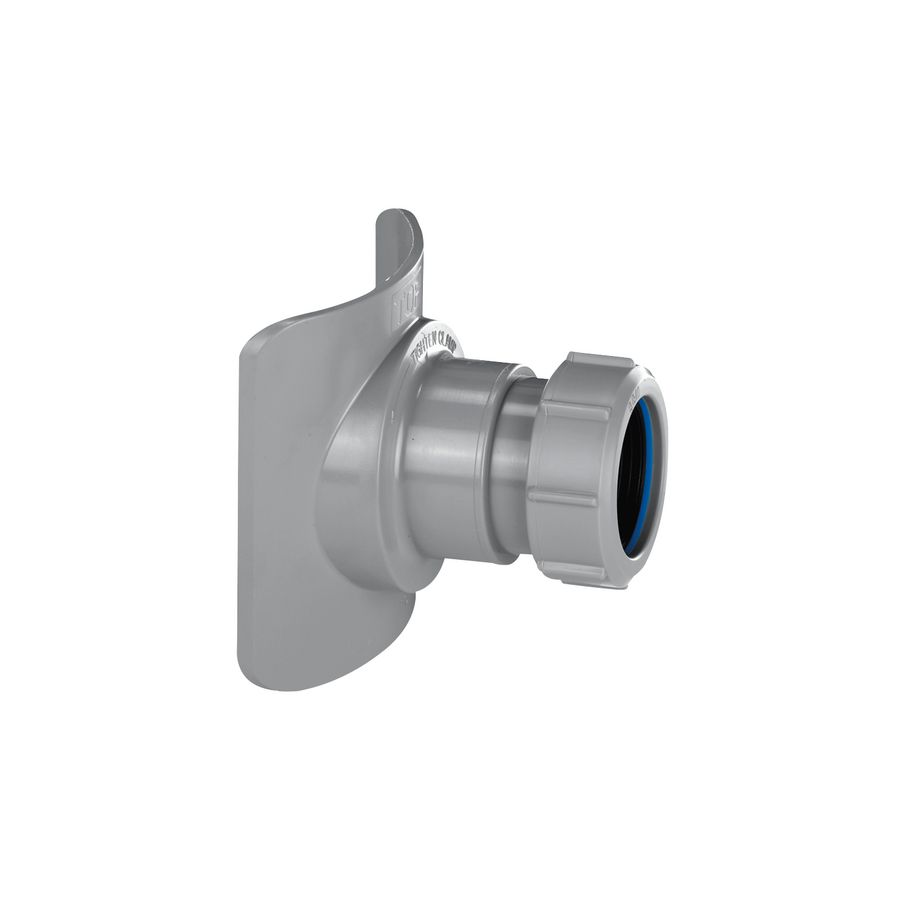 Aansluitmof 40mm klem ABS grijs v. in gat Ø57mm bij 110mm standleiding McAlpine