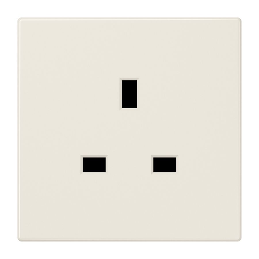 Wandcontactdoos British Standard 13A LS wit