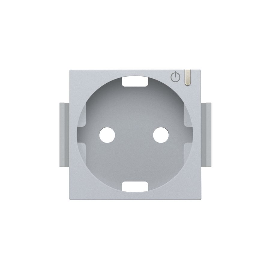 Afwerkingsset geconn. schakelbaar stopcontact+knop sterling