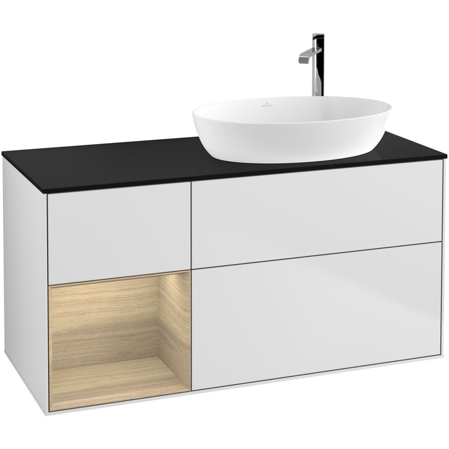 Wastafelonderkast Finion 1200x603x501mm White Matt Lacquer G922PCMT