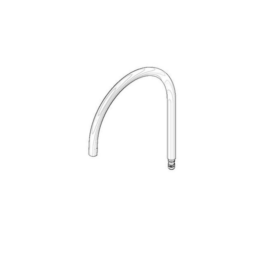 Uitloop 260mm, 7l/min. chr
